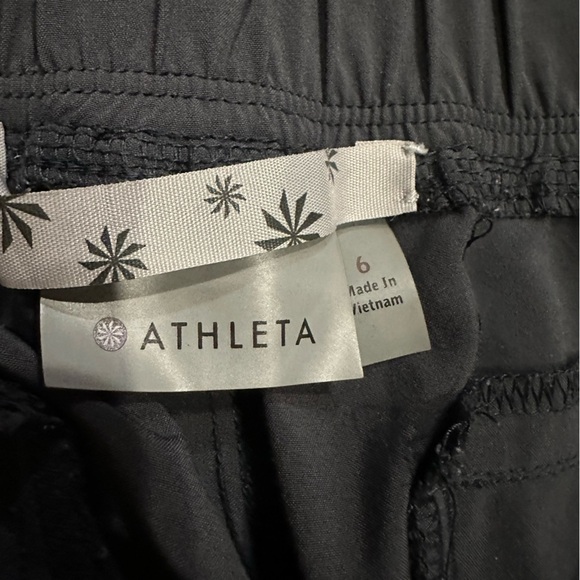 Athleta Track Pants Women’s Size 6 Gray Tapered Ruched Pull On Casual Jogger - Picture 9 of 14